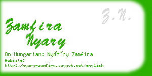 zamfira nyary business card